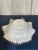Mid 20th Century Fenton Rose Crest Crimped Milk Glass Bowl For Sale In Providence - Image 6 of 6