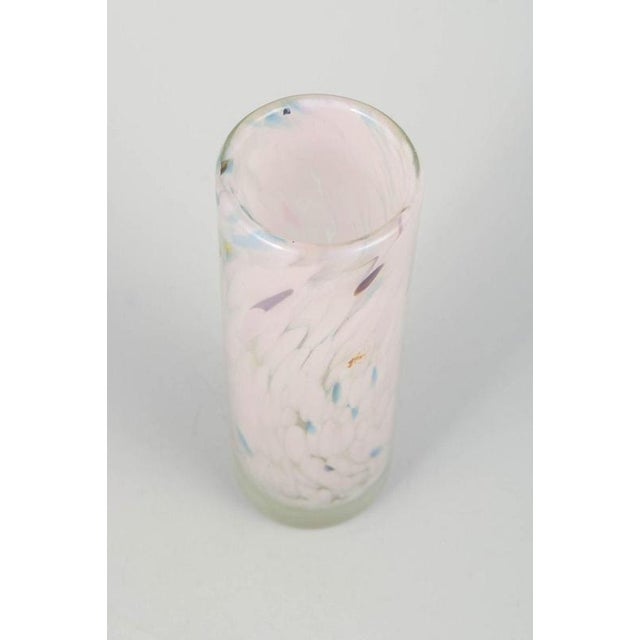Per Lütken for Holmegaard "Cascade" Glass vase, 1970s. Mouth-blown cylindrical glass vase by Per Lütken featuring soft,...