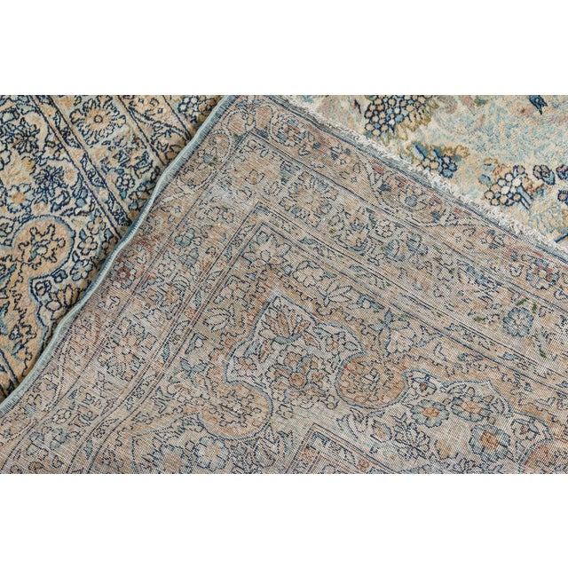 High-quality Vintage Persian Kirman Handmade Wool Rug For Sale - Image 4 of 10