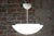 Mid-Century Chandelier in Lacquered Metal and Opal Glass, Czech, 1960s For Sale - Image 6 of 9