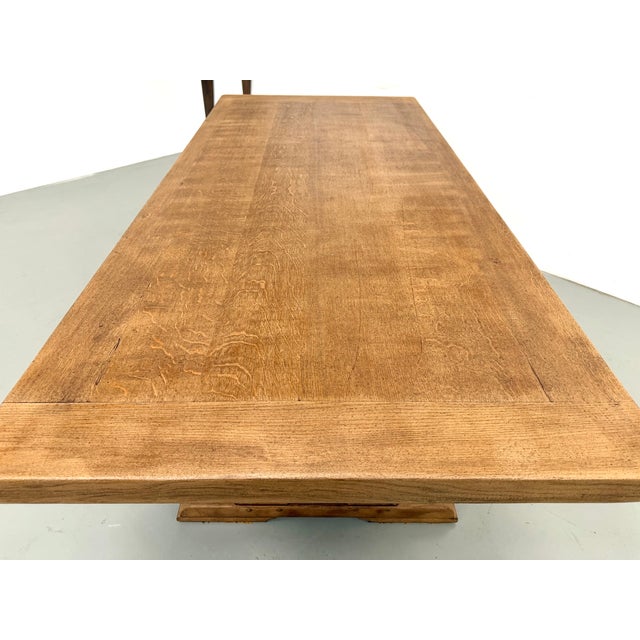 Modernist Architectural Table in Oak, 1950s For Sale - Image 6 of 18