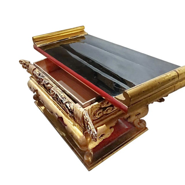 1930s Japanese Lacquered Altar Table, 1938 For Sale - Image 5 of 12