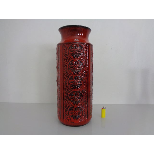 Large Flower 973-45 Ceramic Vase from Bay Keramik, Germany, 1970s For Sale - Image 15 of 15