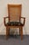 Mission Bassett Furniture Cherry Contemporary Mission Style Dining Arm Chair For Sale - Image 3 of 9