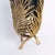 Modern Chrome- and Gold-Plated Metal Vase with Palm Leaf Motif, 20th Century For Sale - Image 4 of 5
