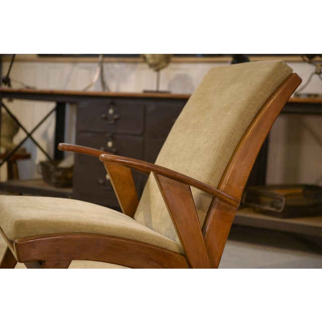 Scandinavian Armchair and Ottomans, 1960s, Set of 3 For Sale - Image 4 of 16