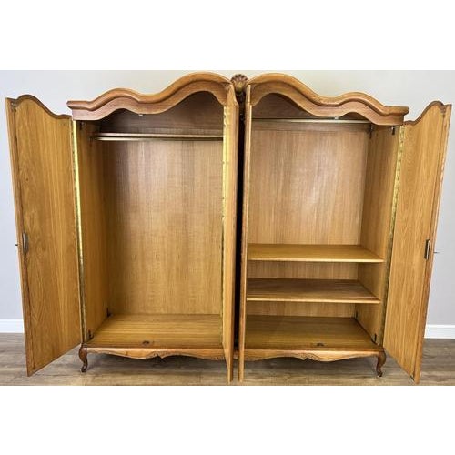 Vintage French Louis XVI Style Wardrobe For Sale - Image 9 of 10