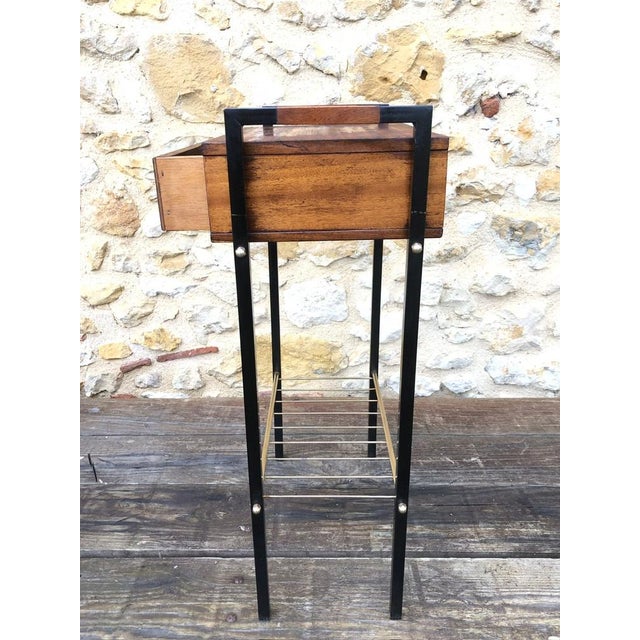 Vintage Side Table with Drawer, 1950s For Sale - Image 11 of 18