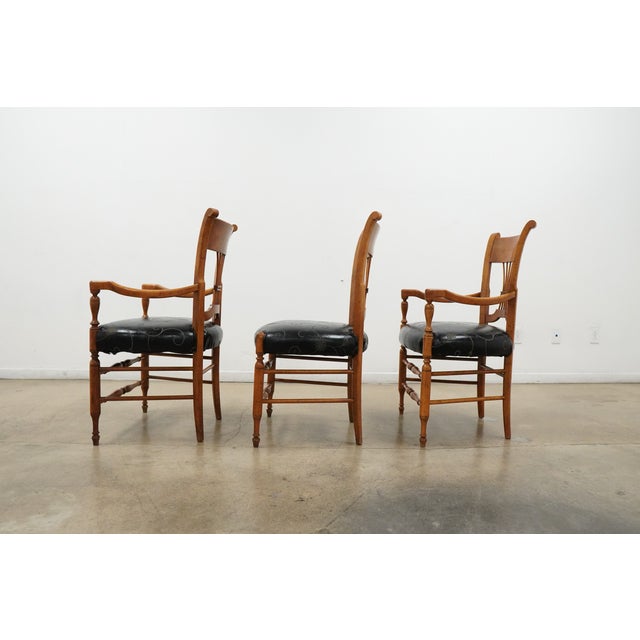 Vintage Milling Road by Baker Lyre Back Dining Chairs (Set of 6), Attributed For Sale - Image 10 of 16