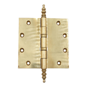 Vintage 5 X 5 Polished Brass Ball Bearing Butt Door Hinge