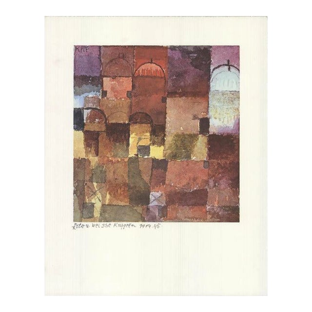 Paul Klee Red and White Domes, 1990 For Sale