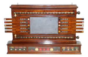 Oak Snooker Billiard Score Board by J. Ashcroft & Co., Liverpool