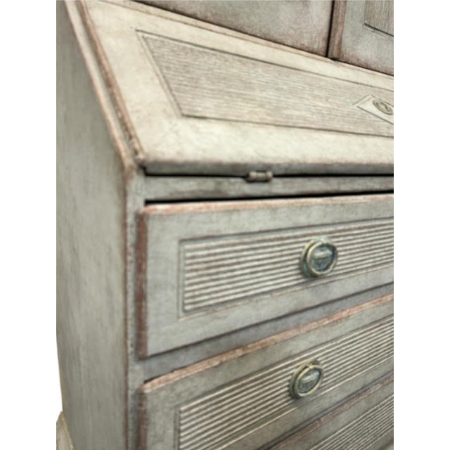 Gustavian (Swedish) Early 19th C. Swedish Secretary With Original Hardware For Sale - Image 3 of 9