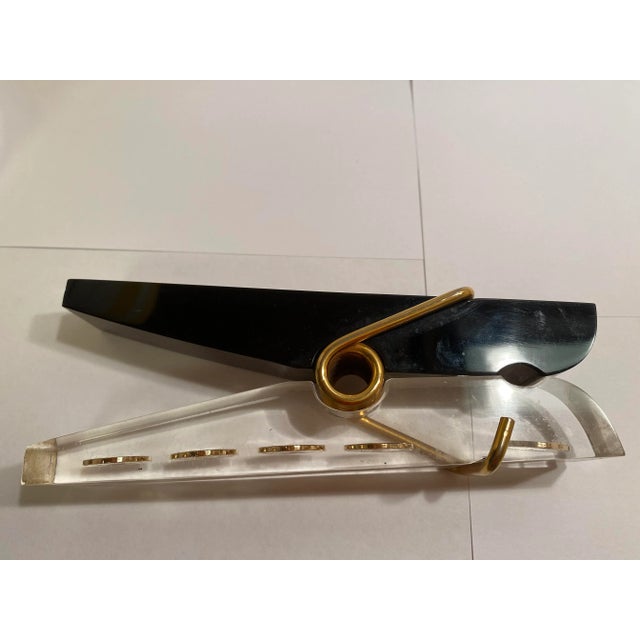 Vintage Giant Lucite Clothes Pin Decor For Sale - Image 11 of 13