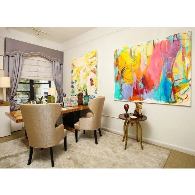 Wood Catherine Neoclassical Revival Wingback Chairs by Arlene Angard Collection - Set of 2 For Sale - Image 7 of 9