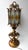 Mid-Century Modern Large Hammered Glass Wrought Iron Lantern Lamp by Longobard, Italy, 1970s For Sale - Image 3 of 13