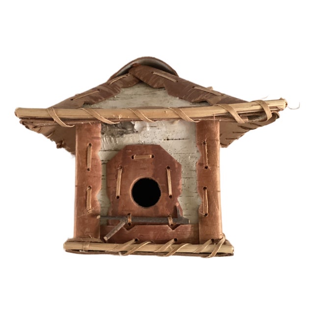 Birchbark Birdhouse in the Style of Native American Arts and Crafts For Sale