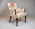 Carved Mahogany Regency Style Lounge Accent Chair, Floral Upholstery, Usa, 1940's For Sale - Image 12 of 15