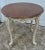 Vintage Wood Round Table Venetian Two Tone White Crackle French Provincial For Sale In Philadelphia - Image 6 of 12
