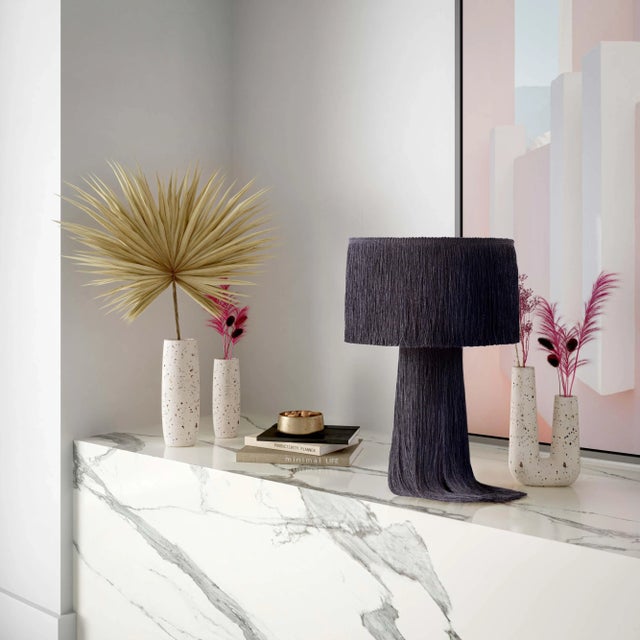 Atolla Black Tassel Table Lamp For Sale In Los Angeles - Image 6 of 8