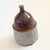 Two Toned Studio Pottery Container For Sale - Image 4 of 10