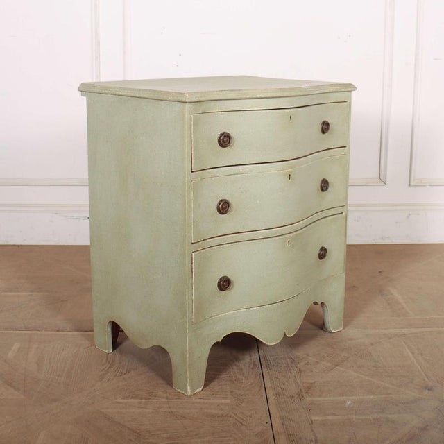 Swedish Serpentine Commode, 1890s For Sale - Image 6 of 10