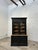 This antique pine dresser has been completely restored. The upper section has two glass doors opening onto three shelves,...