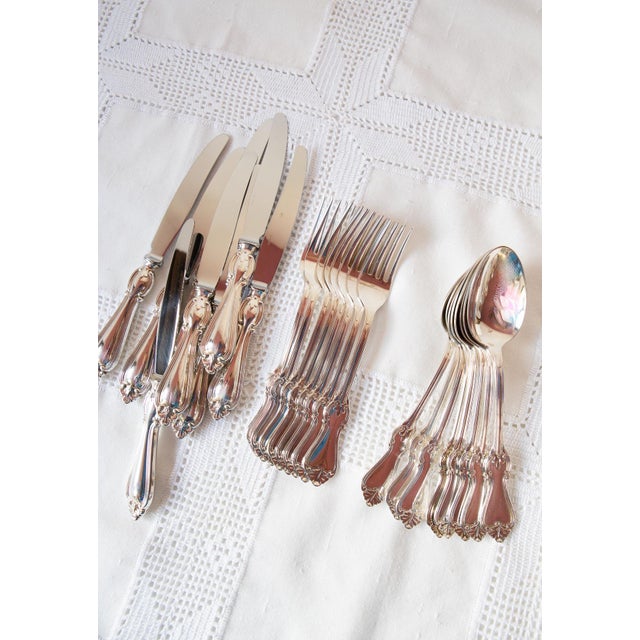 Vintage Swedish Cutlery Set for Eight People, 1960s, Set of 24 For Sale - Image 9 of 11