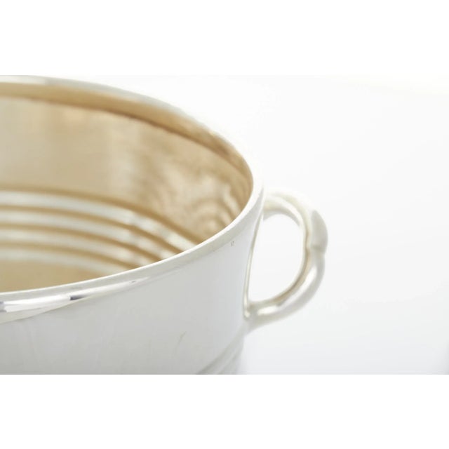 Silver Vintage English Silverplate Barware Wine Cooler / Stand For Sale - Image 8 of 11