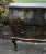 Antique Petite Bombe 2 Drawer Italian Chinoiserie Black Gold Commode For Sale - Image 9 of 13