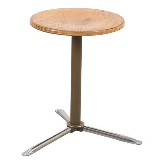 Industrial Stool in Metal For Sale