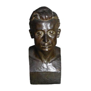Vintage Bronze Sculpture by Grethe Gyde Petersen For Sale