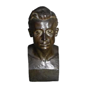 Vintage Bronze Sculpture by Grethe Gyde Petersen