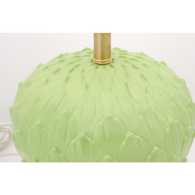 1960s Bold Mid-Century Artichoke Lamps With Brass & Lucite - a Pair For Sale - Image 4 of 9