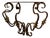 19th Century Italian Wrought Iron Wall Brackets, Set of 2 For Sale