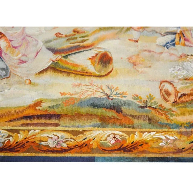 19th Century French Aubusson Tapestry For Sale - Image 9 of 13
