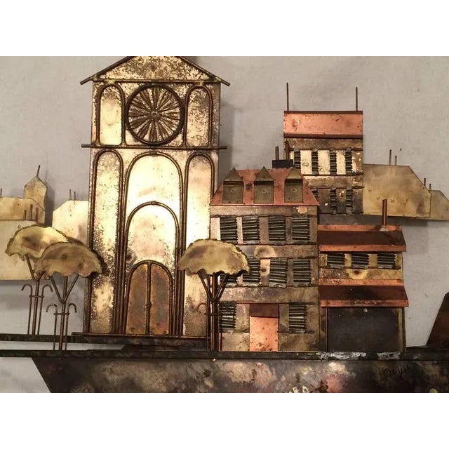 1960s Curtis Jere Sculpture of a Church With Village For Sale - Image 5 of 12