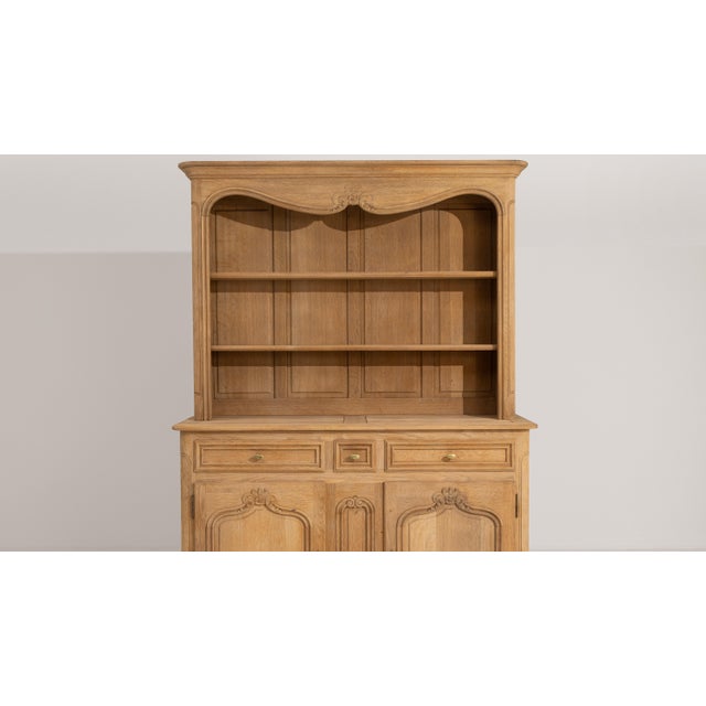 19th Century Louis XV Oak Cupboard, Rococo Style, France, 19th Century For Sale - Image 5 of 18
