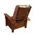 Craftsman / Mission Leather and Oak Morris Chair - Chestnut For Sale In Chicago - Image 6 of 7