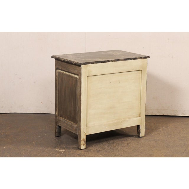 Mid 20th Century Mid 20th Century French Cute-Size Chest w/Faux Marble For Sale - Image 5 of 11