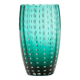 Zafferano 15oz Perle Beverage Glasses (Set of 2) - Green For Sale