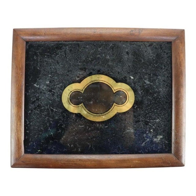 Wood Federal Mahogany Banjo Clock With 2 Eglomise Panels & Eagle Finial C1860 For Sale - Image 7 of 7