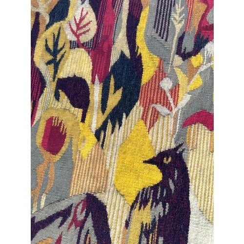 Vintage Aubusson Tapestry with Herve Lelong Design, 1960s For Sale - Image 14 of 18