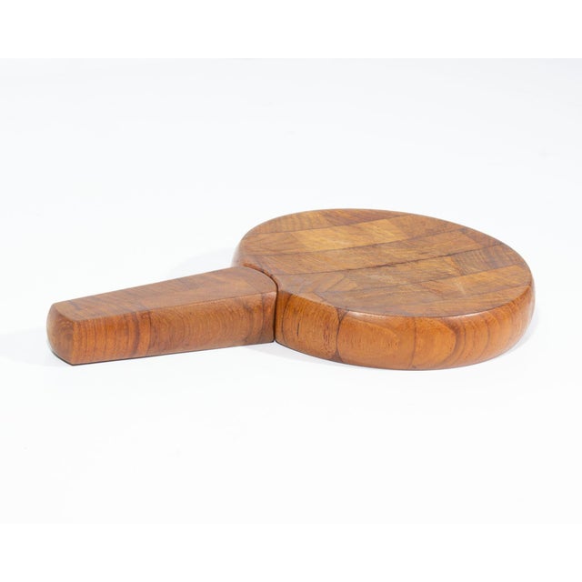 Late 20th Century Late 20th Century Dansk Teak Cheese Board With Knife by Jens Quistgaard For Sale - Image 5 of 9