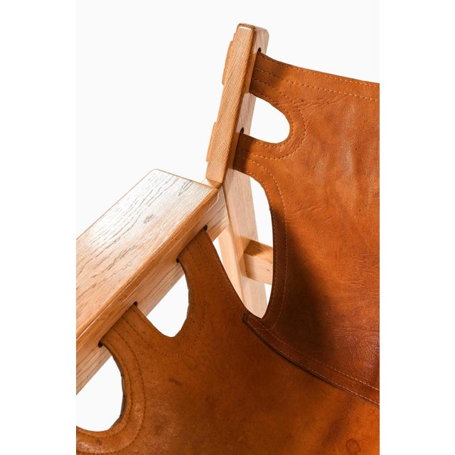 Oak and Leather Easy Chairs by Sergio Rodrigues for Oca, 1970s, Set of 2 For Sale - Image 3 of 12