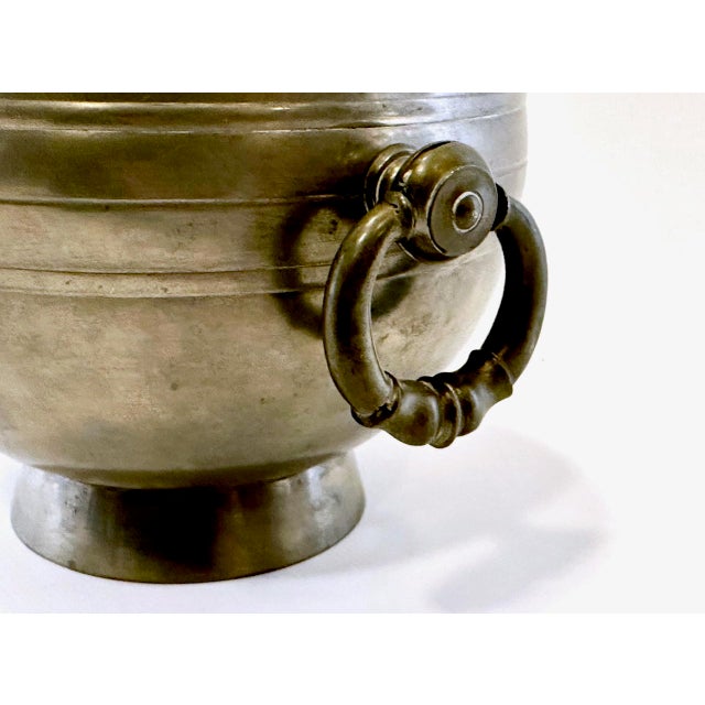 Swedish Art Deco Pewter Globe Vase with Handles from GAB, 1935 For Sale - Image 14 of 18