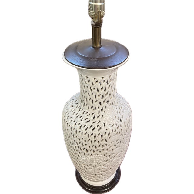A Mid 20th Century Blanc De Chine Articulated Table Lamp For Sale - Image 9 of 12