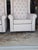Unusually Tall Wingback Throne Chairs For Sale - Image 12 of 14