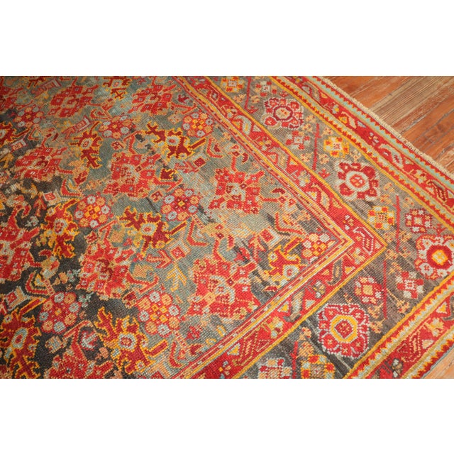Red Antique Zabihi Collection Turkish Oushak Room Rug - 9'6" x 12'10" For Sale - Image 8 of 11