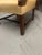 1990s Southwood Mahogany Lolling Chair / Martha Washington Armchair in Gold Strié For Sale - Image 10 of 11